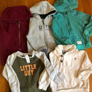 Baby boy hoodie lot